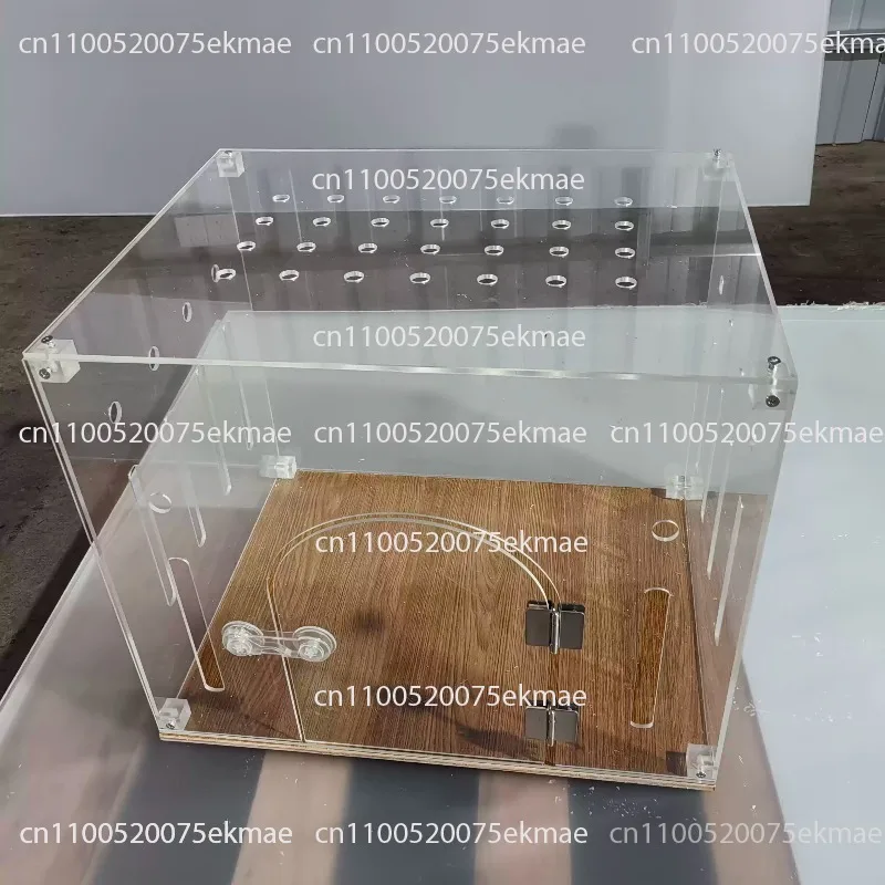 Acrylic Cat Cage Compact Pet Display Cage Transparent Cat House for Small Pets