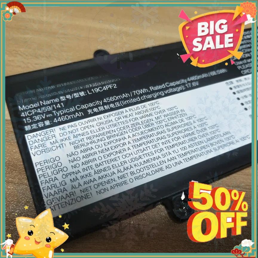 15436V 560mAh L19C4PF2 L19M4PF2 Laptop Battery For Lenovo Yoga 7-15IMH05 S750-15 Notebook Battery