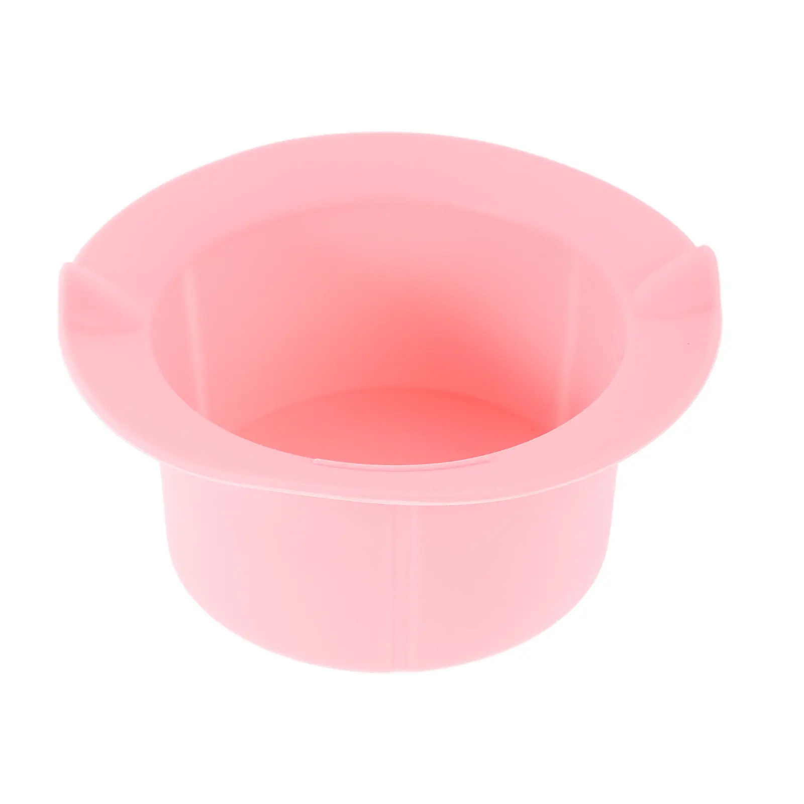 Heat Resistant Silicone Wax Bowl Non Stick Reusable Round Melting Pot for Scented Wax Hair Removal Beans Even Heating Easy Clean