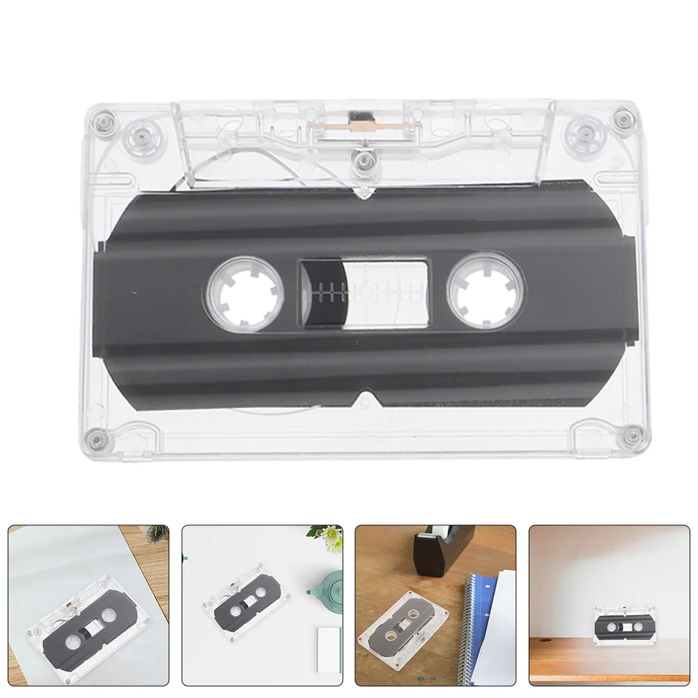 

2Pcs DIY Blank Cassette Tape Empty Tape for Craft Project Retro Home Decor Exquisite Workmanship Round Edges Smooth Surface