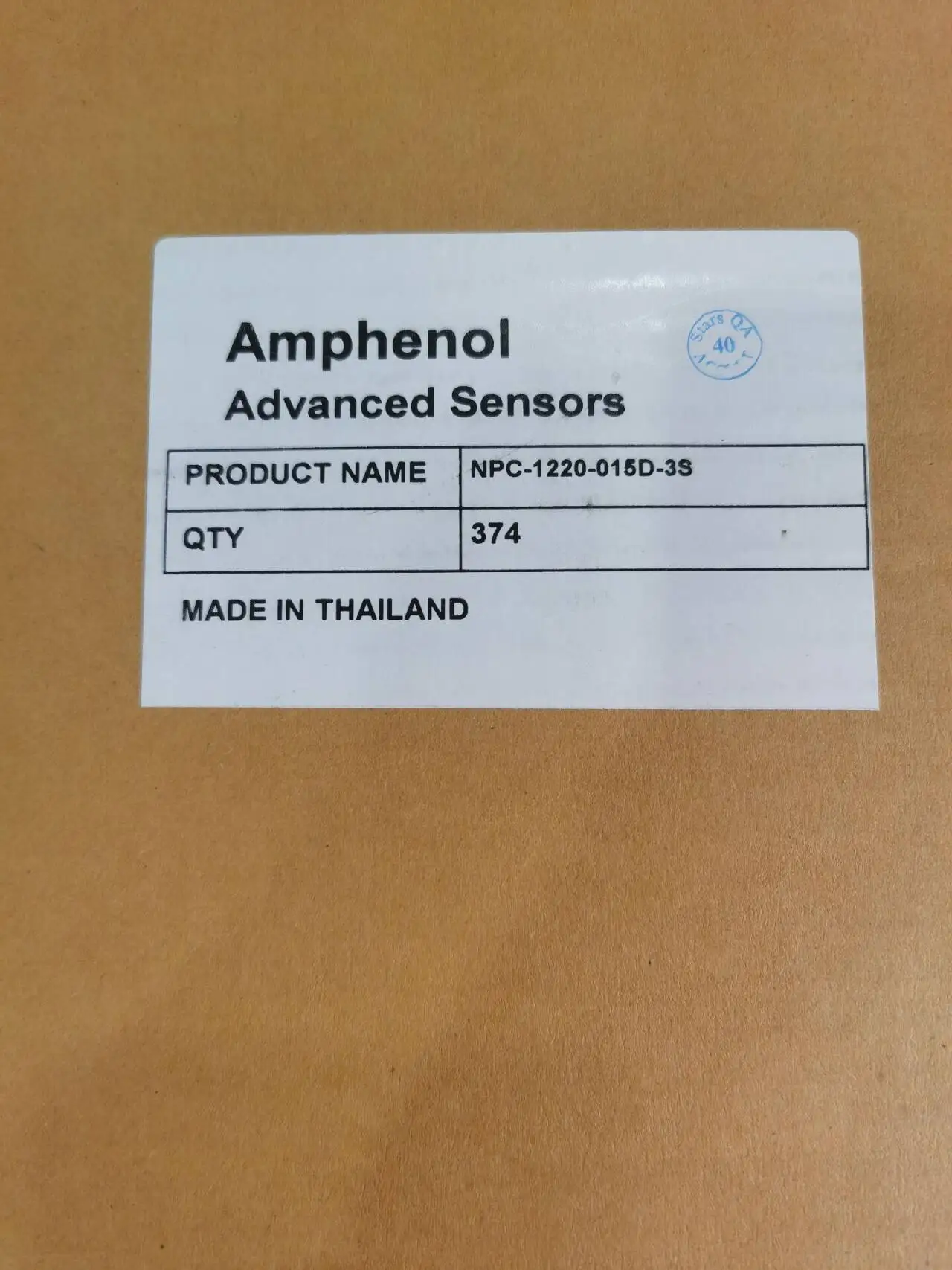 NPC-1220-015D-3S مستشعر ضغط أمفينول