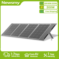 Newsmy QM-NSM-200W 200W Portable Foldable Solar Panel 24.3% Energy Conversion Rate outdoor Waterproof Emergency power solar pane