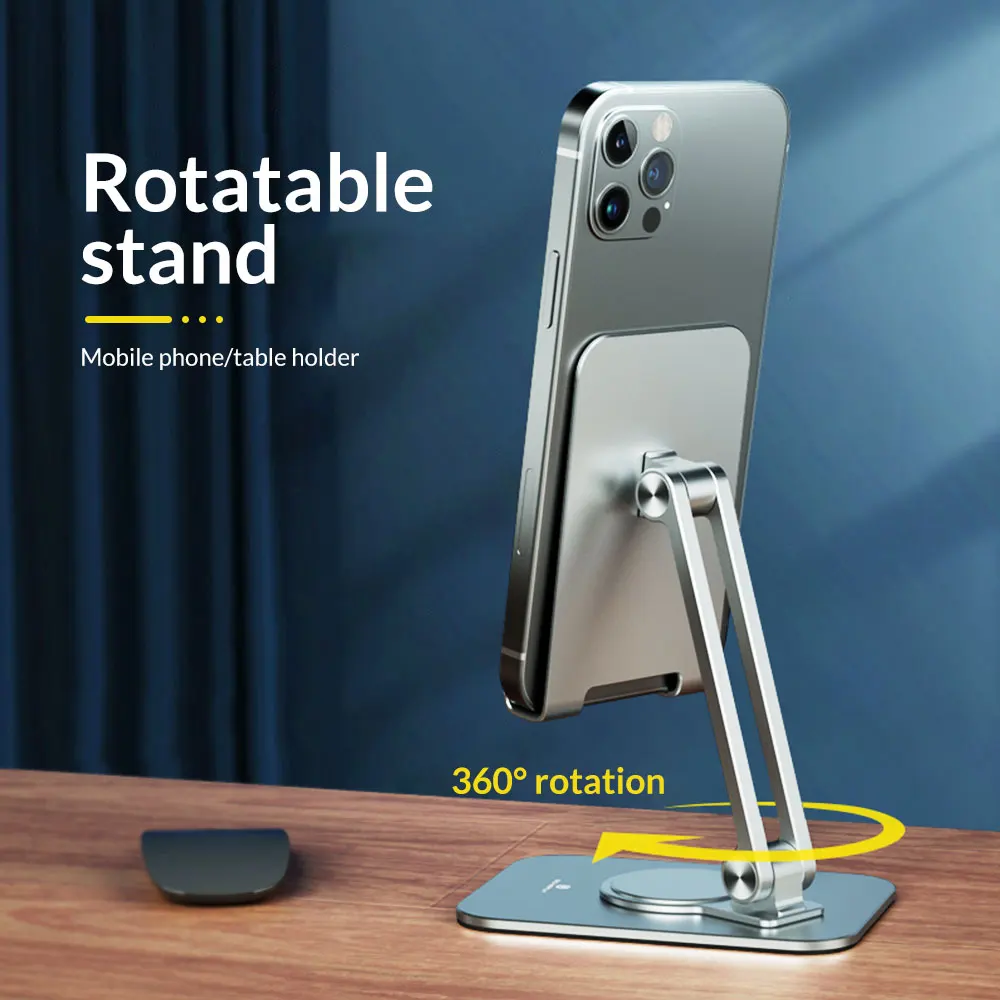 

Universal Mobile Phone Holder Rotatable Desktop Phone Holder Stand Metal Tablet Holder Support For iPhone 12 13 iPad Xiaomi