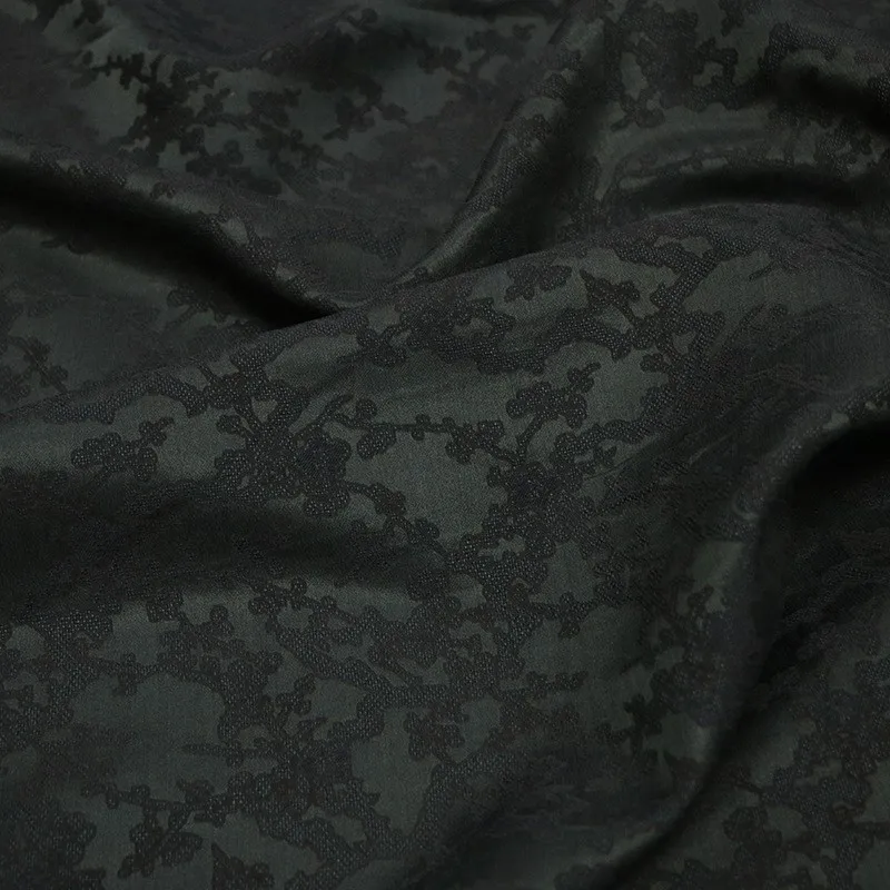 

Chinese-style silk ramie jacquard satin and fragrant gauze fabric new cheongsam designer