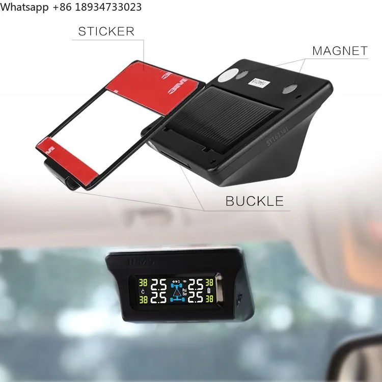 SPY Hot Selling Solar Power Car Tpms Tire Pressure Monitoring System TPMS Tire Pressure Sensors
