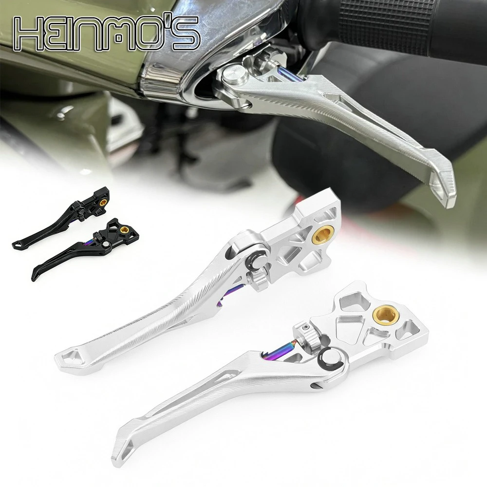 

Motorcycle Aluminum Handlebar Infinitely Adjustable Brakes Levers Compatible with VESPA Sprint150 S150 LX150 2013-2024 2025