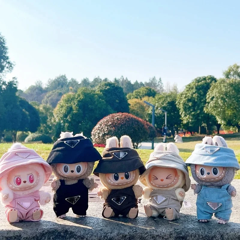 

Новый вельвет для куклы Labubu, комплект одежды, шляпа 17 см, одежда, обувь, кукла, аксессуары для самостоятельного изготовления, тренировочные сидячие игры для вечеринок, игрушки, подарки