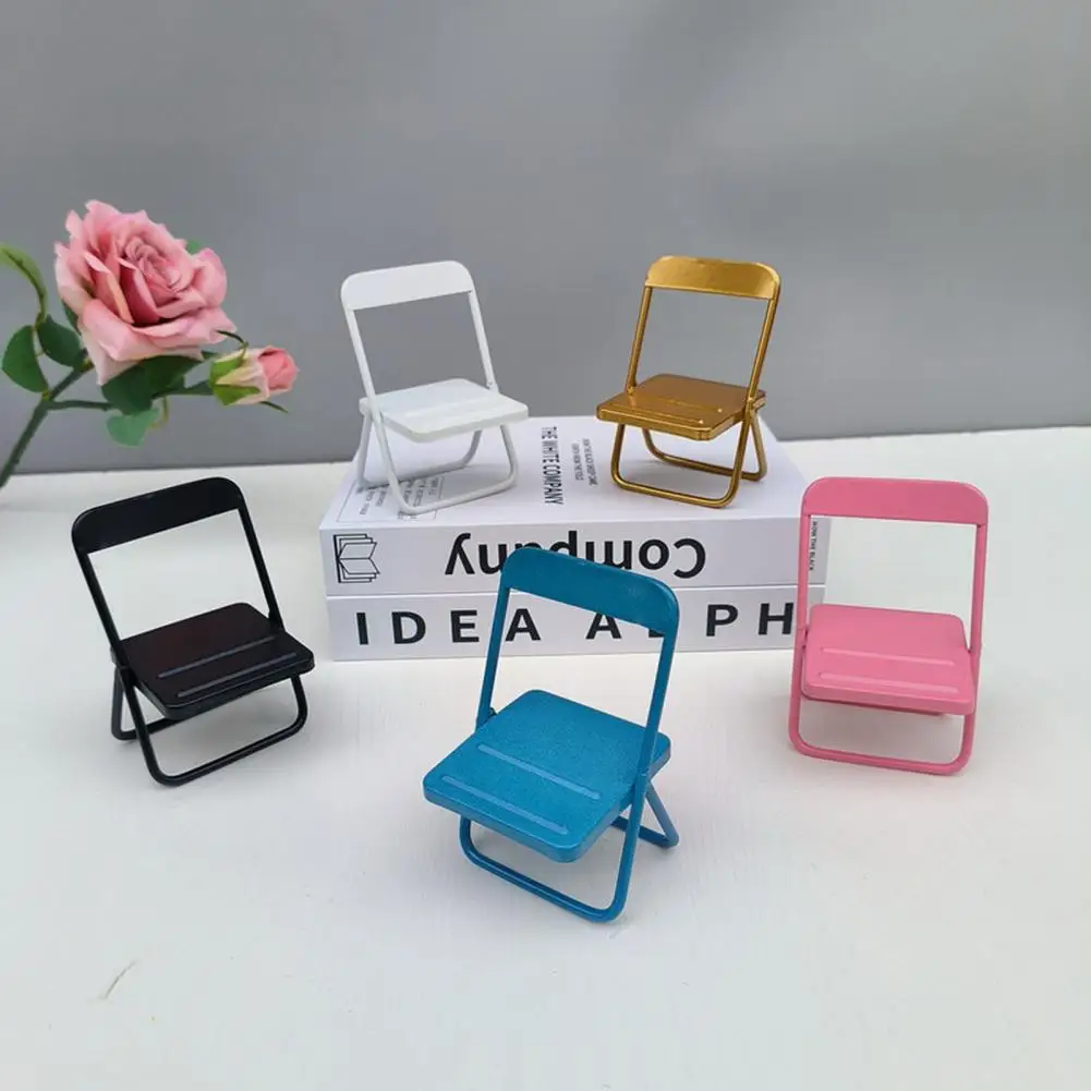 Anti-deform  Creative Chair Shape Desktop Tablet Phone Support Stable Phone Stand Strong Load Bearing   Desktop Decoration