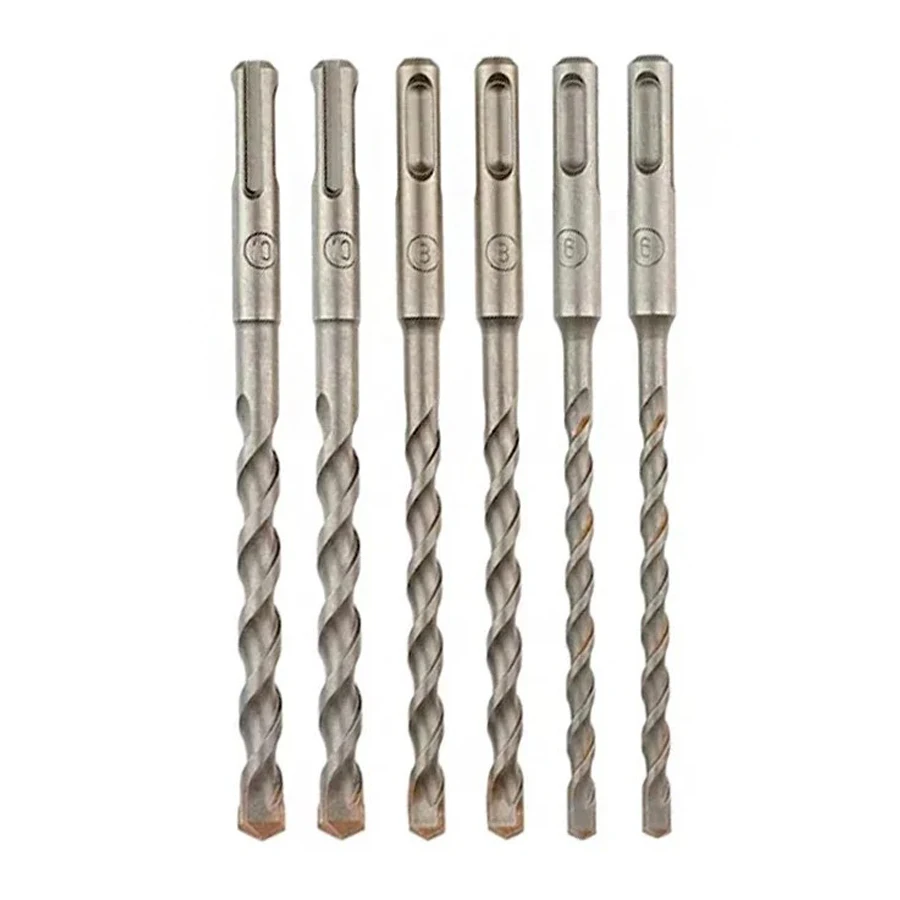 DEWALT DT60302-QZ 6 Pcs Hammer Drill Bit Set 6MM 8MM 10MM SDS Plus Drilling Set Electric Hammer Drill Bit Power Tool Accessories