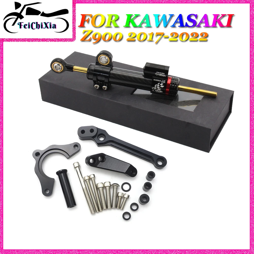 

For Kawasaki Z900 2017-2022 2018 2019 2020 2021 Motorcycle Steering Stabilize Damper Mount Bracket Directional Stabilizer Buffer