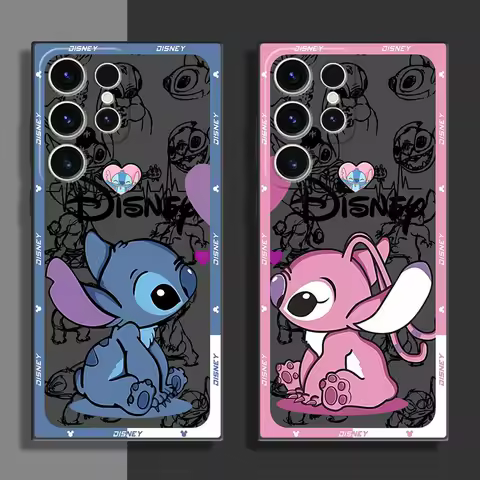 Cartoon Cute Stitch Phone Case for Samsung S21 S23 S22 S24 S25 Plus S21 S22 S23 S24 S25 Ultra S21 S23 S20 FE Matte