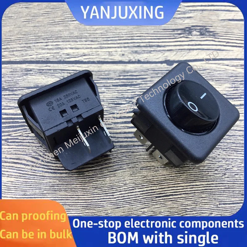 1 ~ 5 قطعة/الوحدة MJ-11J مربع 4-pin 2-موقف قارب على شكل التبديل صالون الشعر الشباك الحديد استقامة مفتاح الطاقة 16A مع الضوء