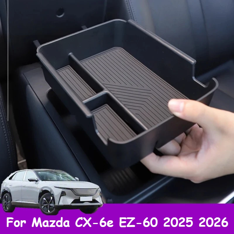 

For Mazda CX-6e EZ-60 2025 2026 Car Armrest Box Storage Box Partitioned Storage Box Accessory Decoration Interior Decoration