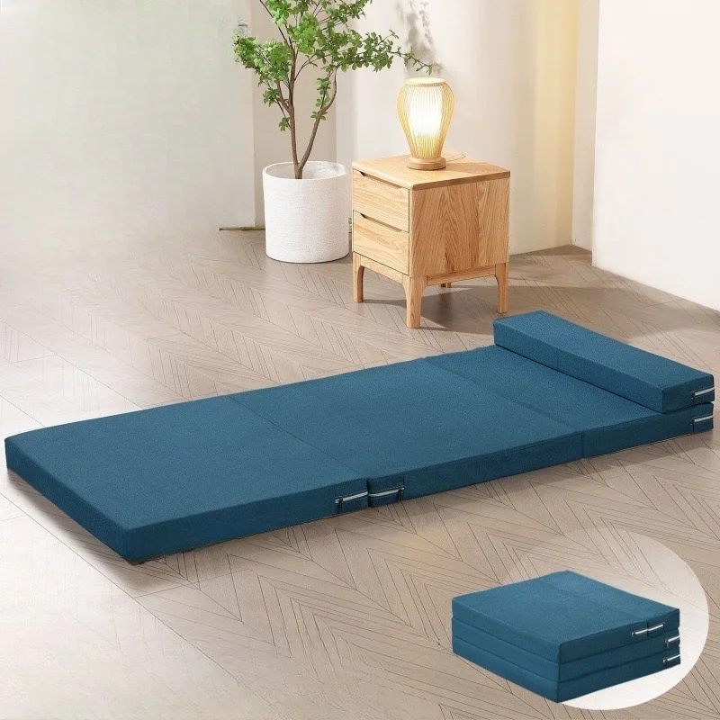 Folding Portable Single Mattresses Soft Lazy Memory Foam Tatami Yoga Mat for Sleeping on The Floor Office Workers Lunch Break