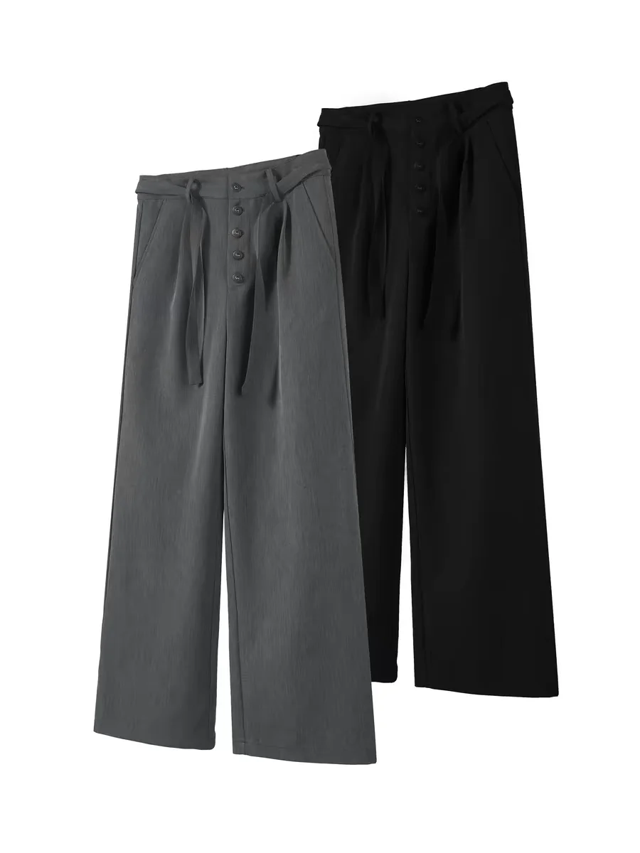 

Брюки Cleanfit Casual A-Line прямого кроя, немнущиеся, для повседневной носки, плиссированные, из смесового полиэстера, удобные, для отдыха