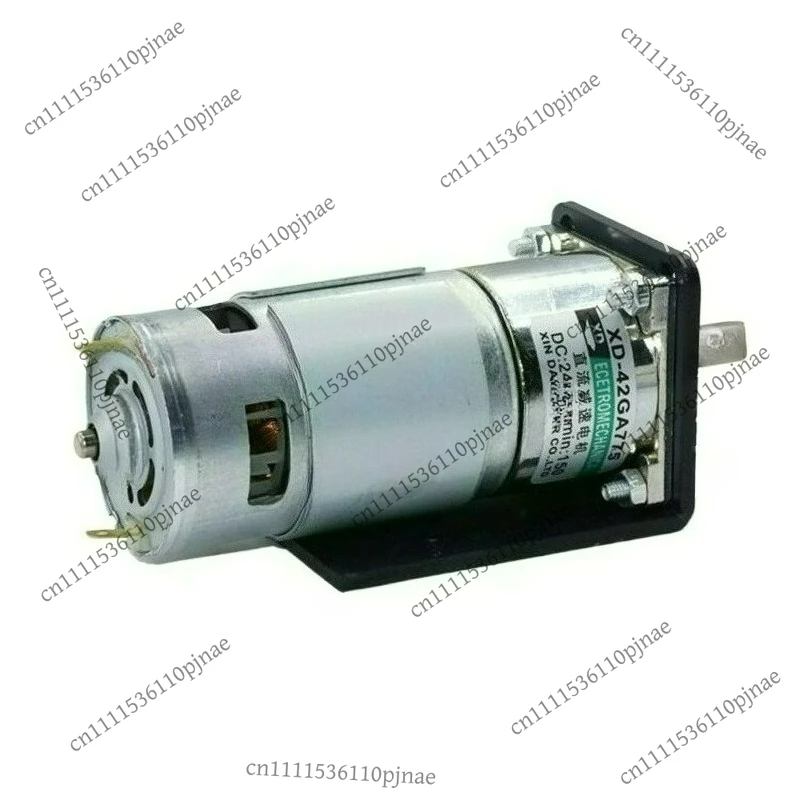 DC 12V/24V 775 geared motor 25W high power and high torque motor slow speed CW/CCW 10-600RPM adjustable with bracket XD-42GA775