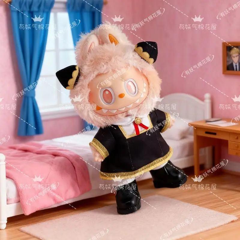 1세대 2세대 3세대 라부부 애니메이션 스파이 X 패밀리 아니야 라부부 아기 옷 교복 17cm