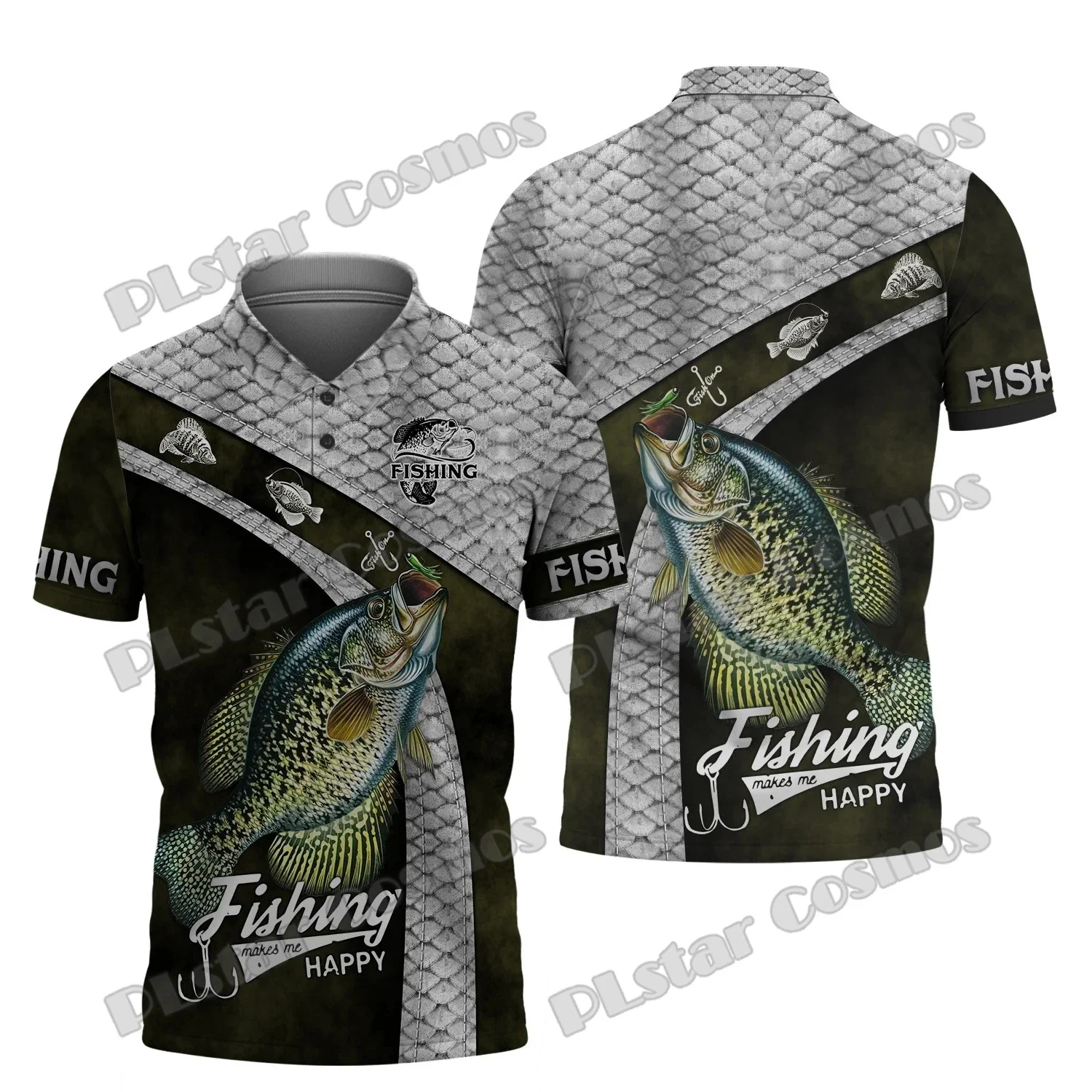 Polo de pesca PLstar Cosmos – Estampado 3D moderno para verano - imagen 5