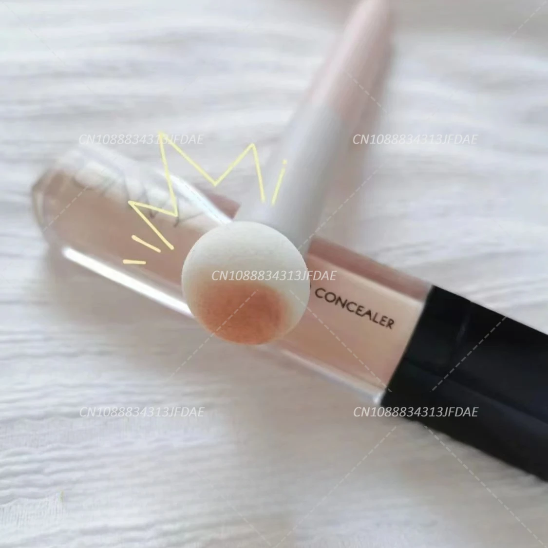 Brochas de maquillaje, base correctora en ángulo, cubierta sin costuras, círculo oscuro sintético, crema líquida, cosméticos, brocha de contorno, herramienta de belleza