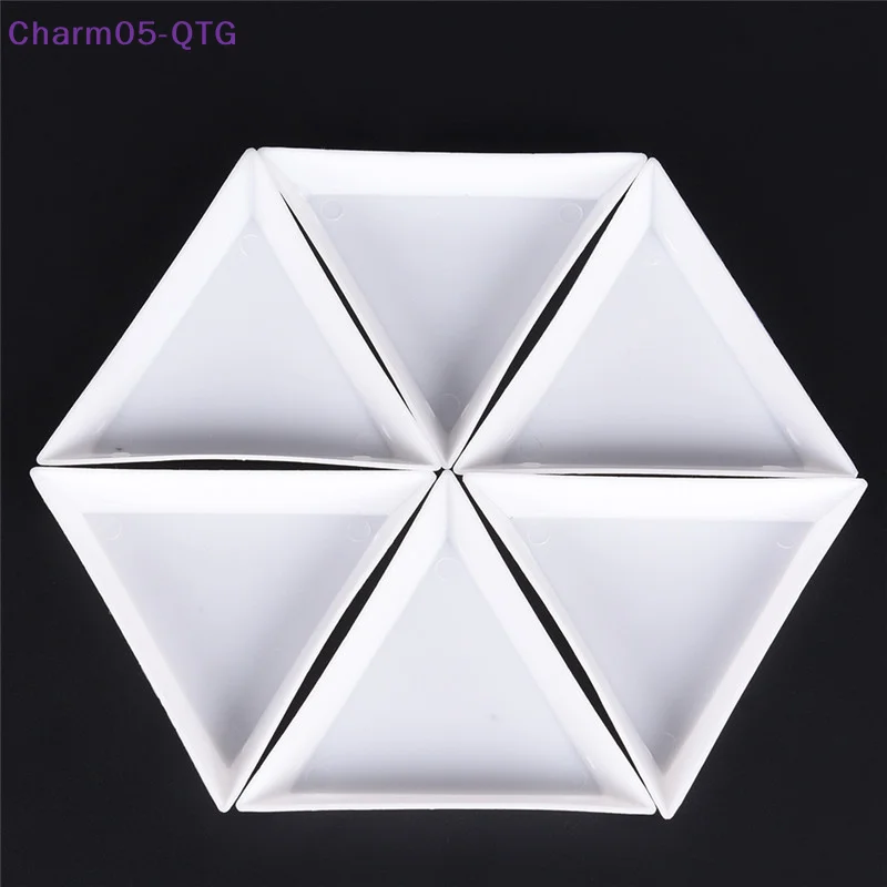 NEW 10pcs Equilateral Triangle Plate For Jewelry Beads Storage Environmental plastic