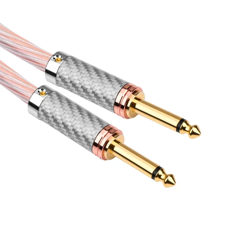 HIFI 6.35mm Audio Cable Hi-end 6.35mm TS Jack for Amplifier  Guitar Instrument Cable/SPEAKER,Microphone,Amplifier/Mainland China