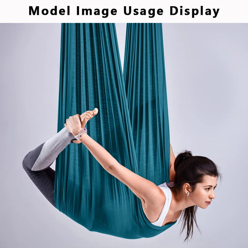 【 Promotional Offer 】 4 m Thick Aerial Yoga Swing - Heavy-Duty Single-Layer Hammock with Adjustable Straps for Fitness & Aeria