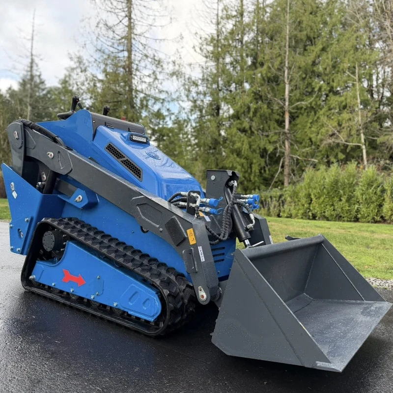 Excavation Trenching Track Type Skid Steer Loader Compact Track Loader with Multi Attachments for Roadway Maintenance