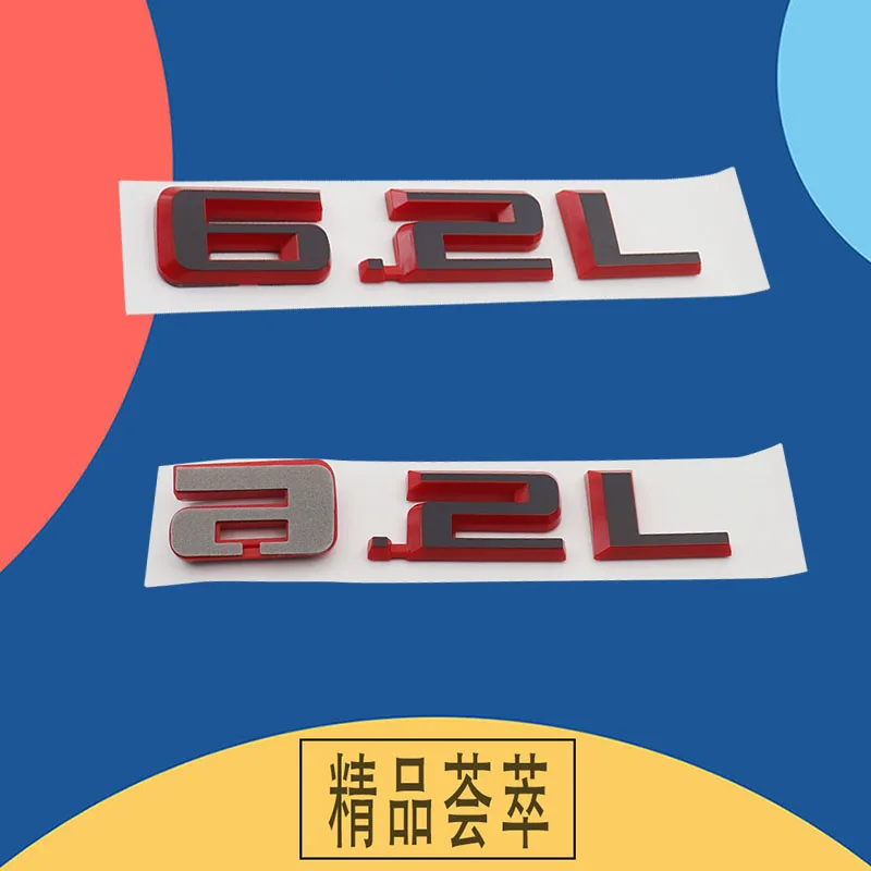 ثلاثية الأبعاد قسط 6.2L 6.2 L رسائل لسيارات الدفع الرباعي الأمريكية الأمريكية على الطرق الوعرة محرك السيارة هود الحاجز الجذع الذيل الخلفي ملصق مائي شارة ملصق