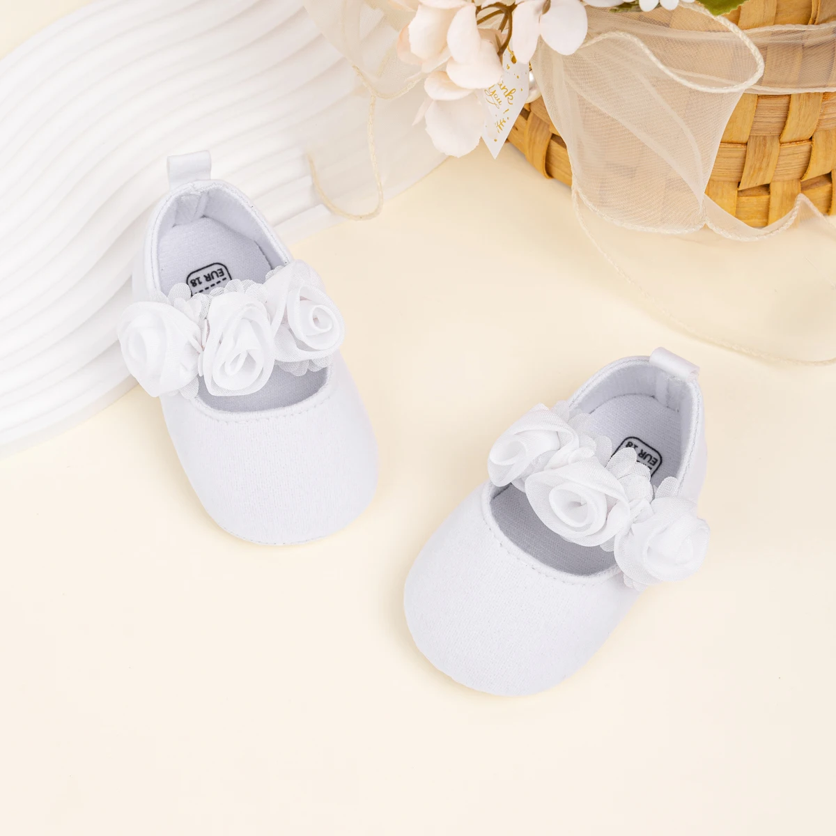 Meckior Baby Girl Shoes Infant Embroidered Sparkling Dress Shoes Soft Anti-slip Prewalkers Newborn Moccasins 12-colors