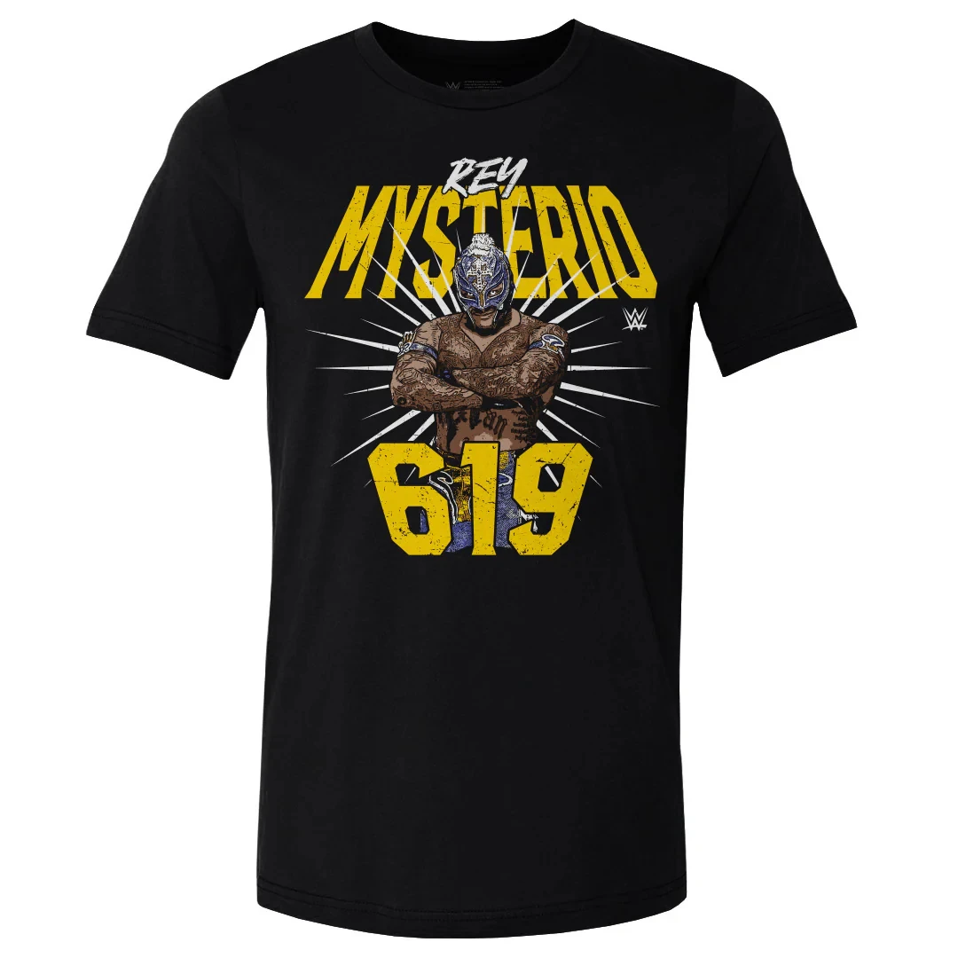 2024 Summer Men's 3D Printed Wrestler Rey Mysterio T-shirt Children's Street Sports Top Tees O-Neck Short Sleeve Tees Tops