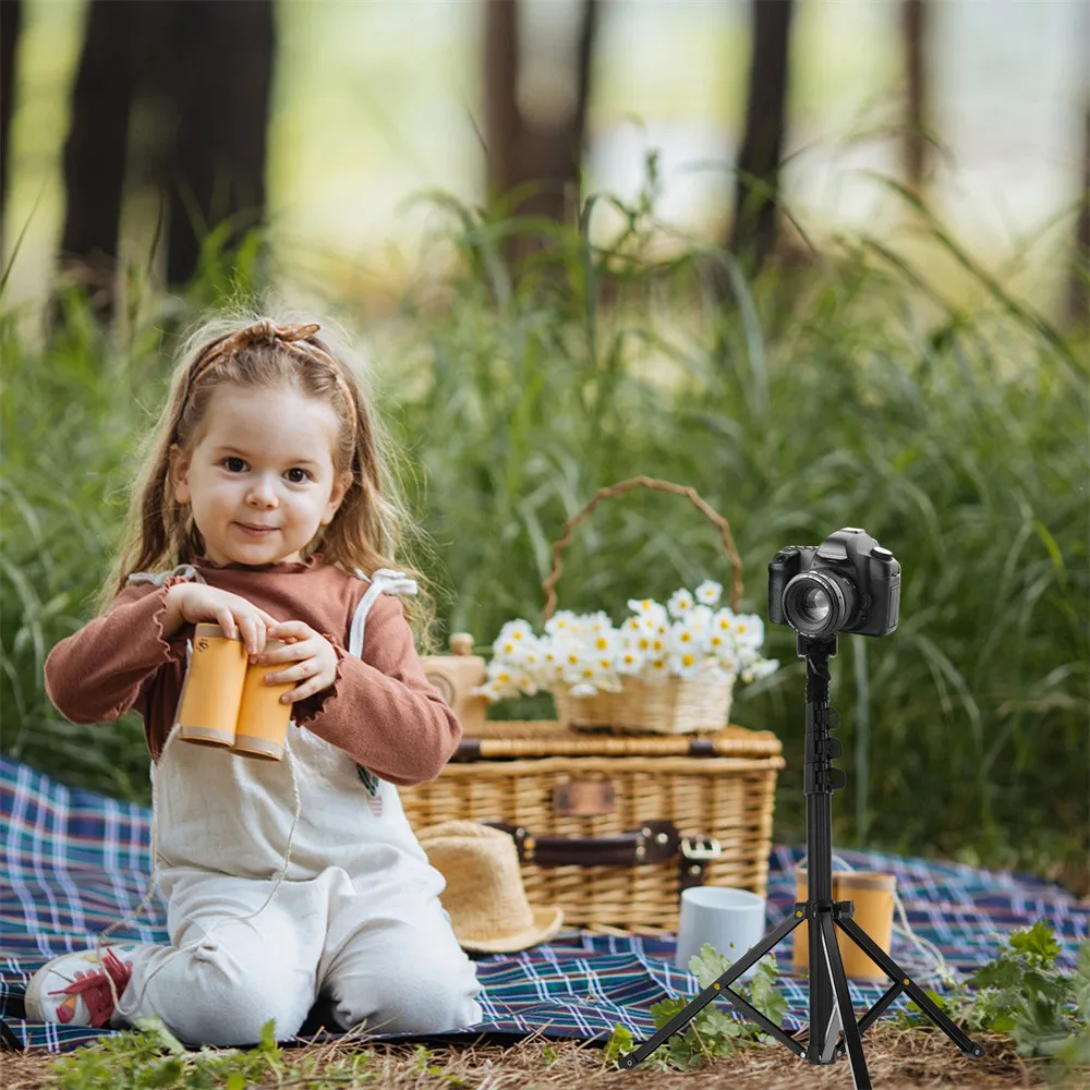 FANGTUOSI-Soporte para cámara de transmisión en vivo para teléfono móvil, trípode ajustable de 180 grados, soporte de luz portátil para estudio de fotografía