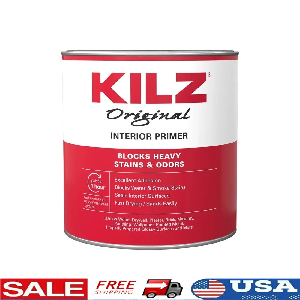 

Многоповерхностный белый праймер на масляной основе, 1 литр, быстросохнущие уплотнения для блокировки пятен, запахи, отличная адгезия, чехлы для внутреннего использования 300