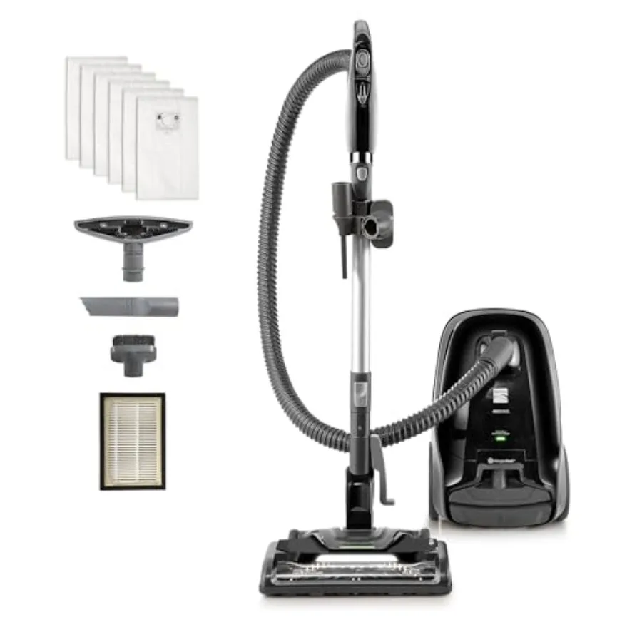 

BC3006 400 Series Pet Friendly Lightweight Bagged Canister Vacuum Cleaner 2-Moto with Hair Eliminator Brushroll, HEPA Filter, L