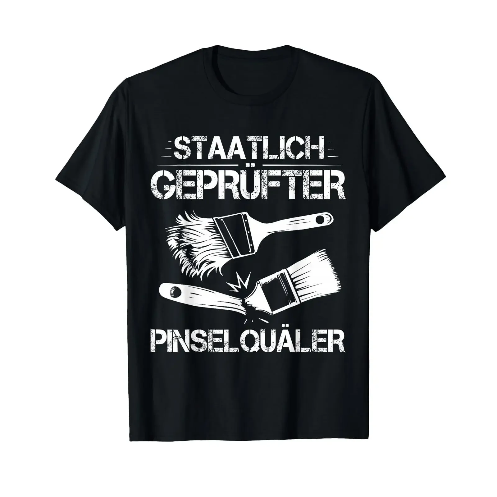 Painter decorator brush torturer house master T shirt vintage Washed graphic Breathable designer clothes Versatile Stylish