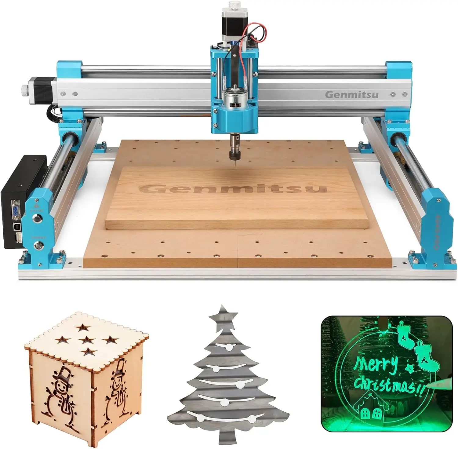 CNC Router Machine 4040-PRO for Woodworking Metal Acrylic Cutting Milling, Area 400 x 400 x 78mm (15.7” x 15.7” x 3.1”)