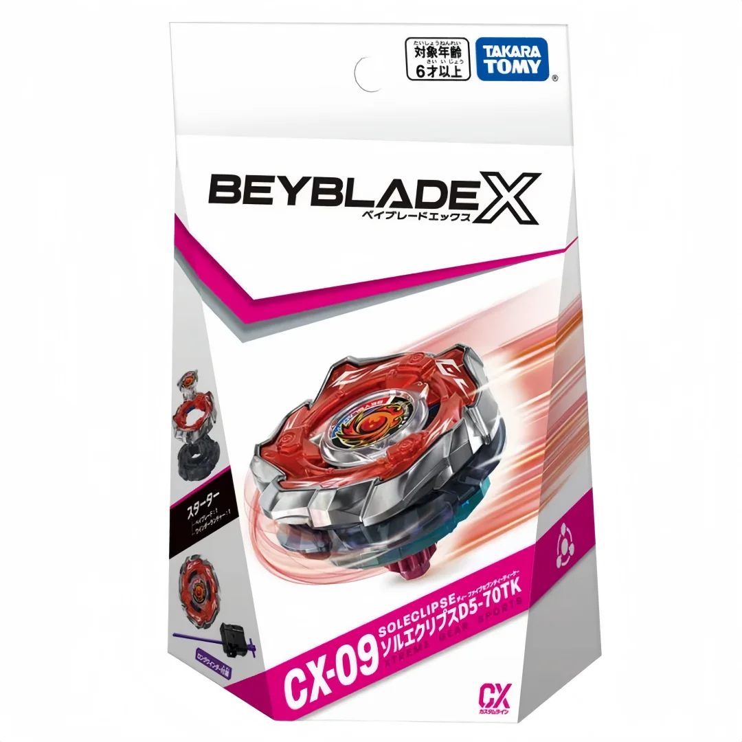 BIyscollector ORIGINALE TAKARA TOMY BEYS CX-09 Starter Sol Eclipse D5-70TK Originale con scatola