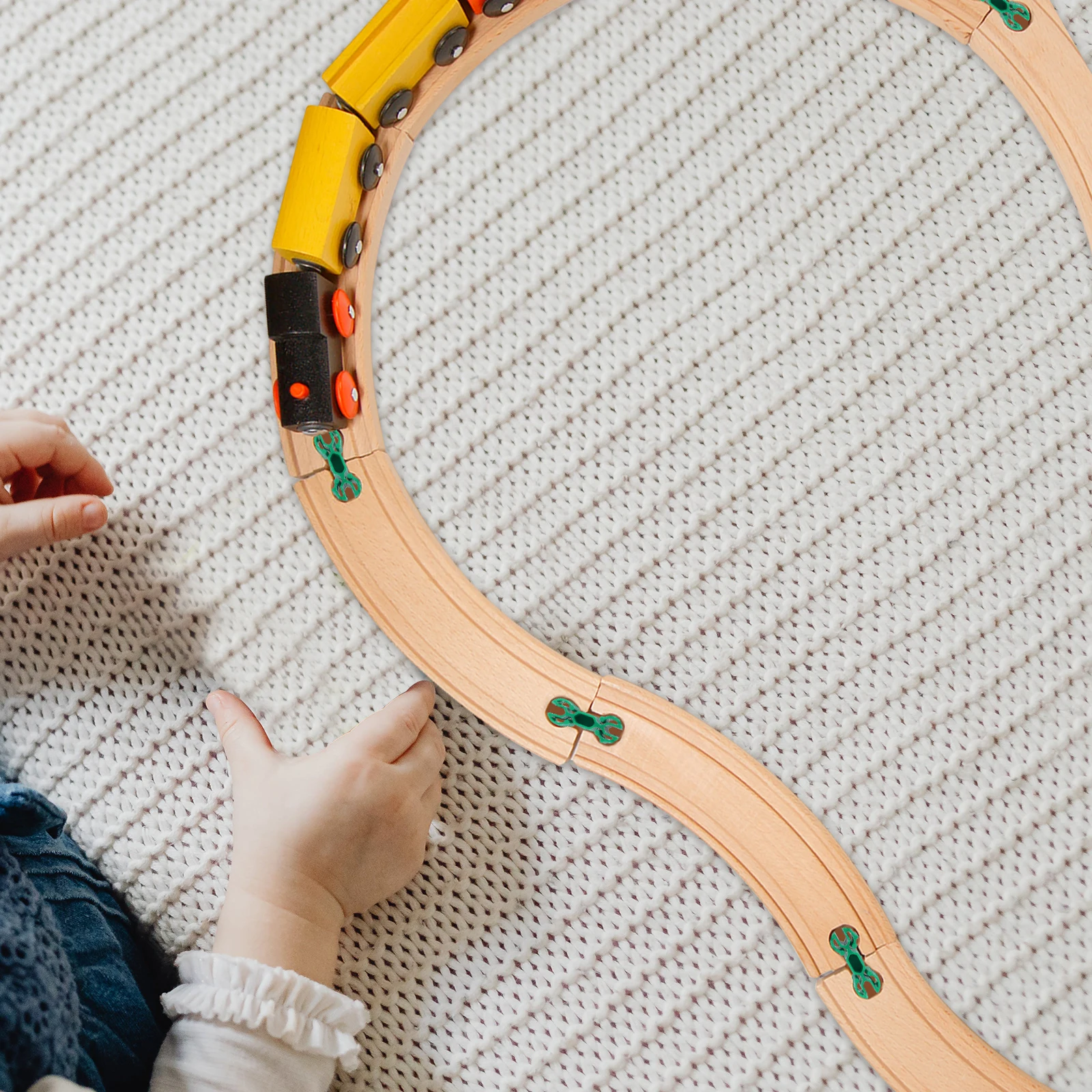 

5 Pcs Connector Plastic Adaptors for Train Set Accessories DIY Simulation Pretend Playing Model Railway Holders