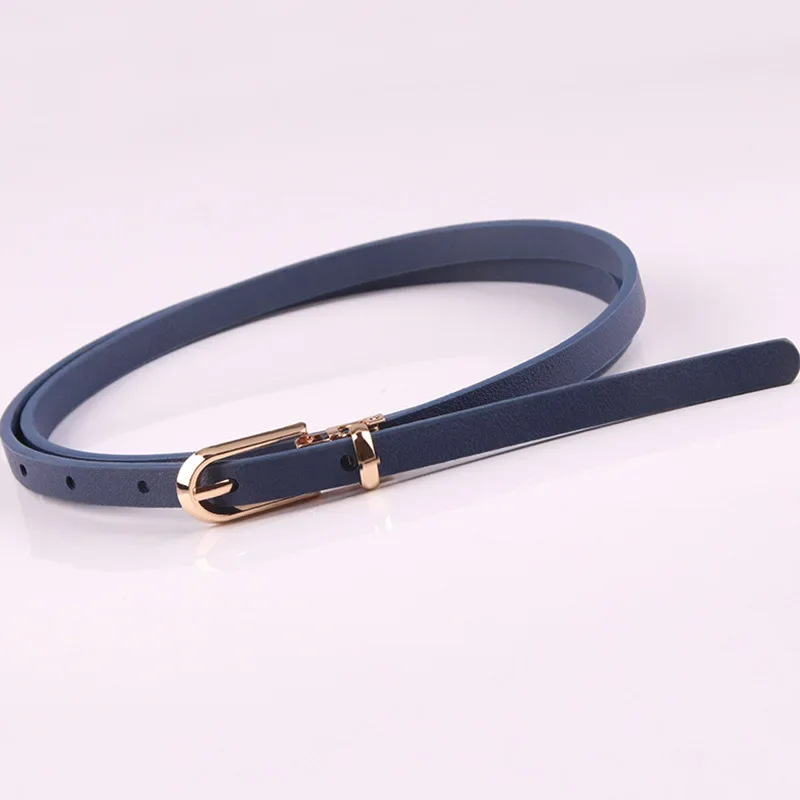 Ceinture à épingles pour femme, sangle d'été pour jean, sangle pour robe, mode, environnemental fin, maigre, strucréglable, largeur 1cm