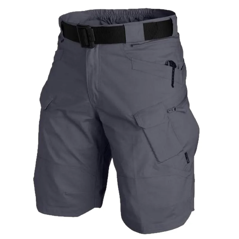 Men Multi Pocket Cargo Shorts Quick Dry Outdoor Casual Summer Shorts, Belt Not Included view 3