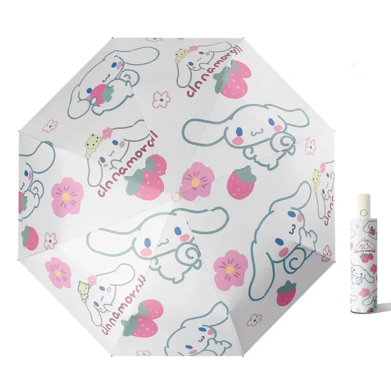 Miniso Sanrio Umbrella Cinnamoroll Accessories Cut Cartoon Any Portable Sun Protection Sunshade Rain or Shine Toys for Girl Gift