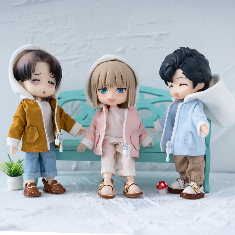 

Одежда для куклы OB11, простая куртка Obitsu 11 GSC, простая куртка 1/12 очков BJD Molly