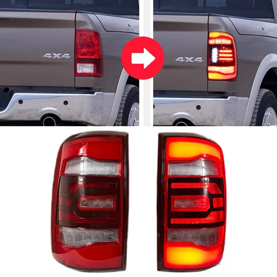 

Wooeight 1Pc Turn Signal Light Stop Brake Lamp Reverse Fog Lamp Red LED For Dodge Ram 2009-2018 Driving Lights Car Accessories