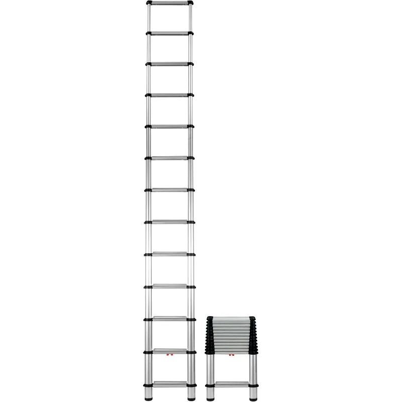 1600EP Telescoping Ladder,OSHA Compliant 12.5 ft Extended Height, Up to 16 ft Reach Extension Ladder.