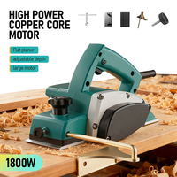 Electric Hand Planer 220V 1800W Multi-Functional Handheld Wood Planer Portable Electric Planer with Blade for DIY Woodworking