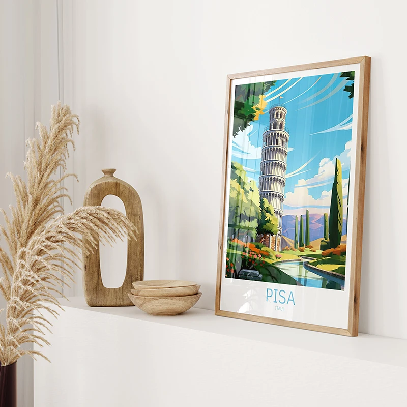 1pc frameless Canvas Painting Italy City Travel Poster Paris Rome Milan Tuscany Venice Sardinia Canvas Painting Wall Art Picture
