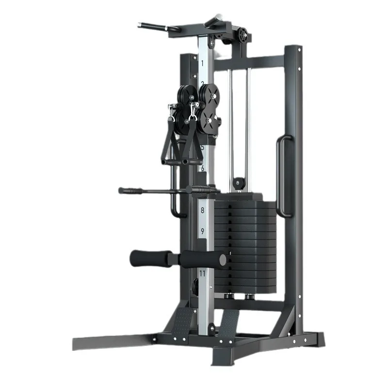 Multifunctional Household Rope Training Machine Heavy Duty Stainless Steel Pull Trainer Household Back Muscle Exercise Sitting