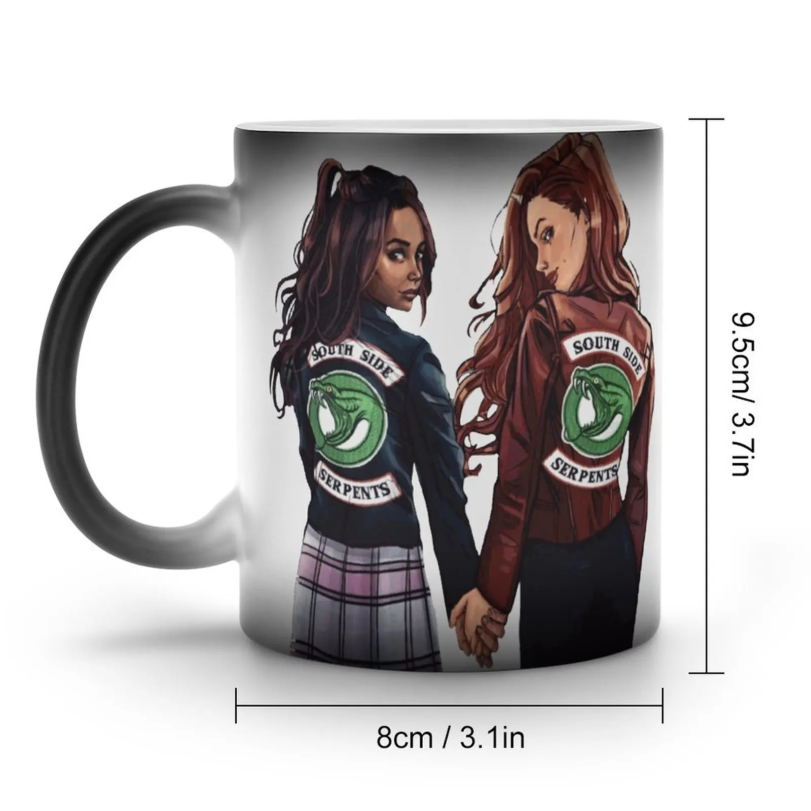 Riverdale Southside Mug Cheryl Blossom Coffee Color Changing Mug Creative Modern Porcelain Cups