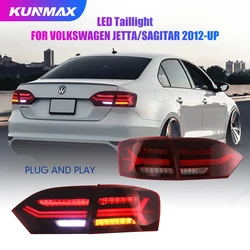 Car Tail Light Assembly For VW Jetta MK6 Sagitar 2012-2014  Brake Light With Turning Signal Light Car led Tail light