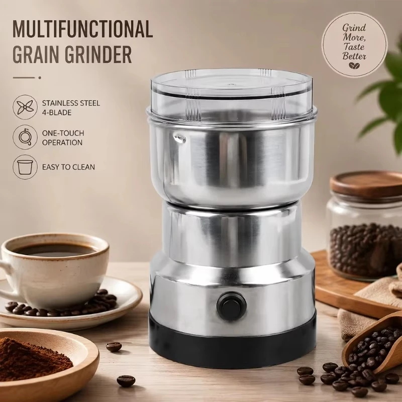 220v Multipurpose Electric Coffee Bean Grinding Tool Stainless Steel Milling Machine For Seeds Spices Herbs Nuts Coffee Grinder