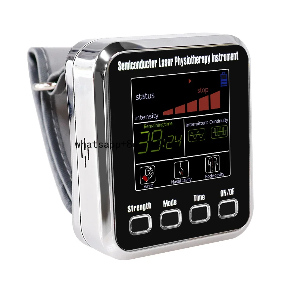 12-Hole 650nm L Physiotherapy Wrist Watch Diabetic Wrist Watch For Rhinitis Hypertension